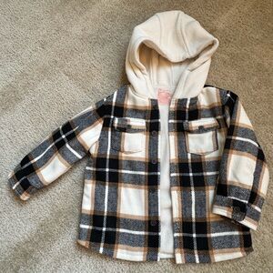 Plaid Hooded Jacket for Kids